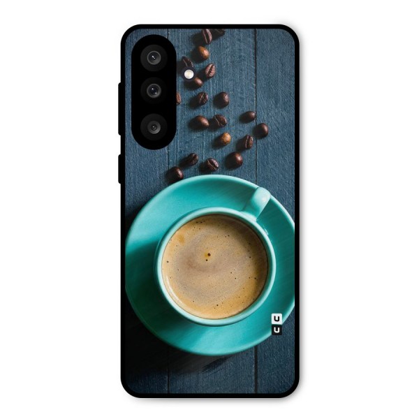 Coffee Beans and Cup Metal Back Case for Galaxy M56
