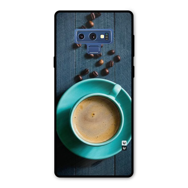 Coffee Beans and Cup Metal Back Case for Galaxy Note 9