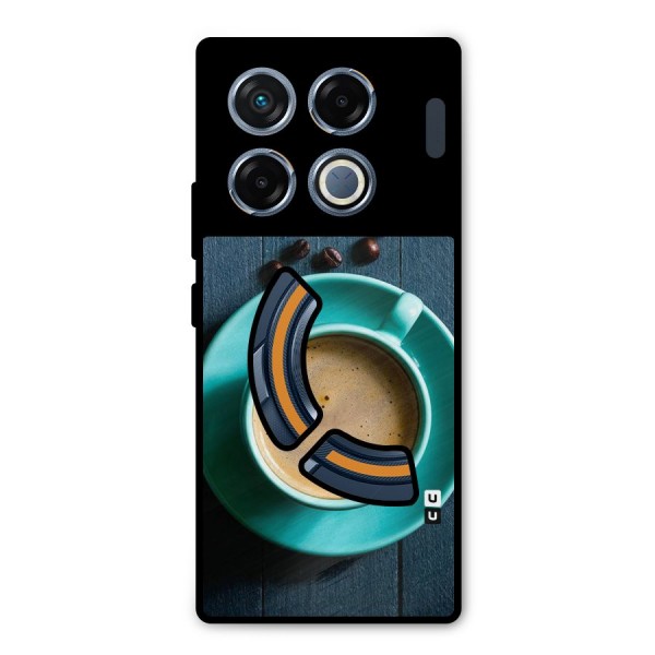 Coffee Beans and Cup Metal Back Case for Infinix GT 20 Pro