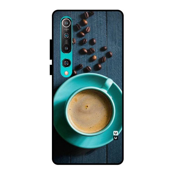 Coffee Beans and Cup Metal Back Case for Mi 10