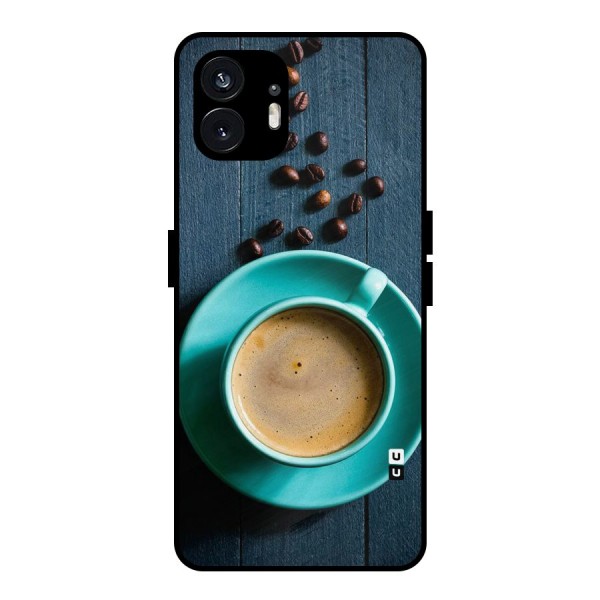 Coffee Beans and Cup Metal Back Case for Nothing Phone 2