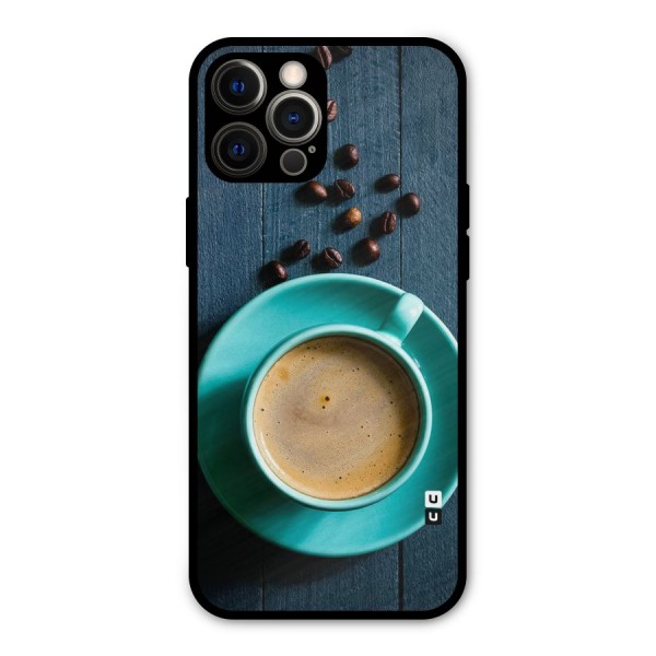 Coffee Beans and Cup Metal Back Case for iPhone 12 Pro Max