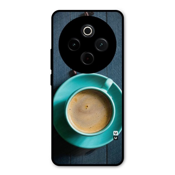 Coffee Beans and Cup Metal Back Case for iQOO Z10