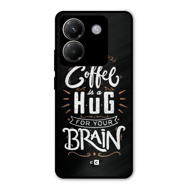 Coffee Brain Metal Back Case for Poco M7 Pro 5G