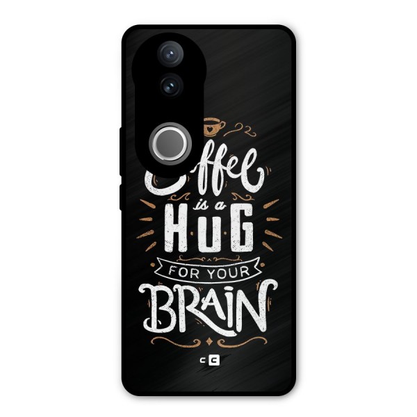 Coffee Brain Metal Back Case for Vivo V50e