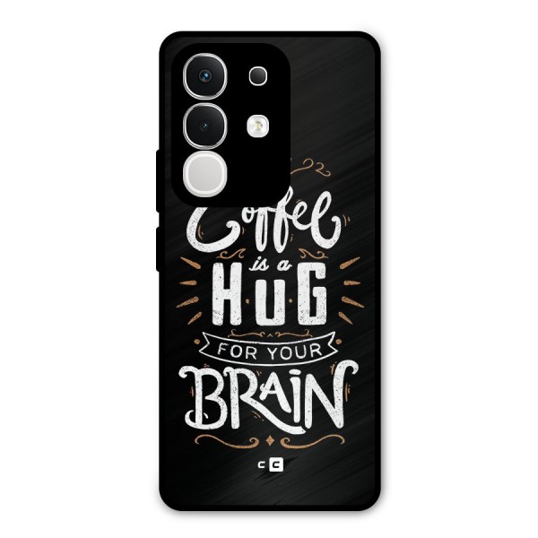 Coffee Brain Metal Back Case for iQOO Z10x