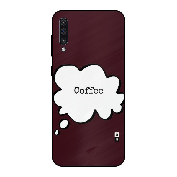 Coffee Bubble Metal Back Case for Galaxy A30s
