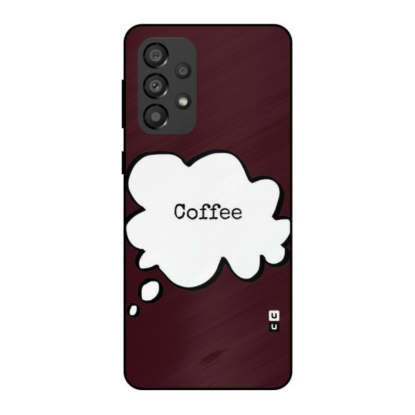 Coffee Bubble Metal Back Case for Galaxy A33 5G