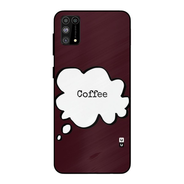 Coffee Bubble Metal Back Case for Galaxy M31