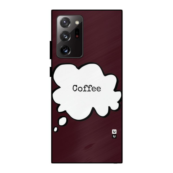 Coffee Bubble Metal Back Case for Galaxy Note 20 Ultra