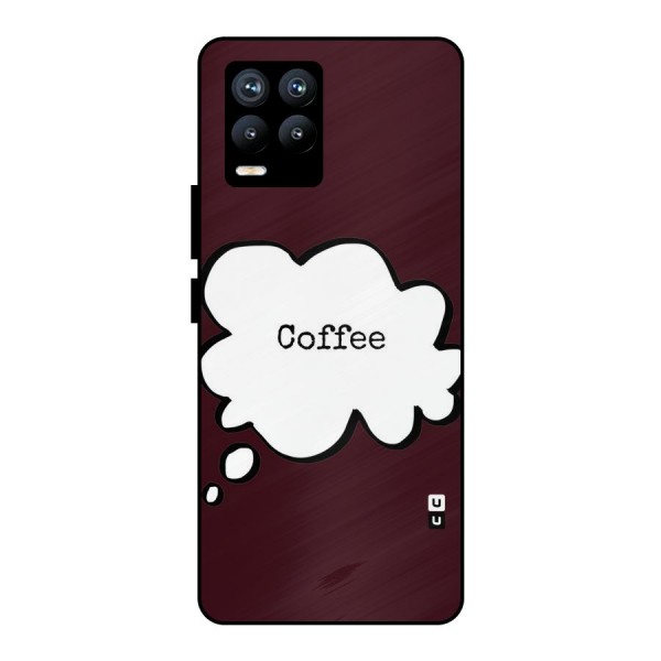 Coffee Bubble Metal Back Case for Realme 8 Pro