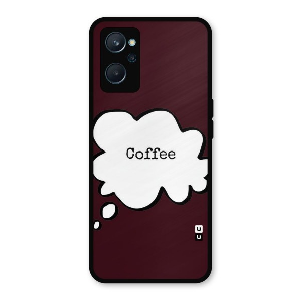 Coffee Bubble Metal Back Case for Realme 9i