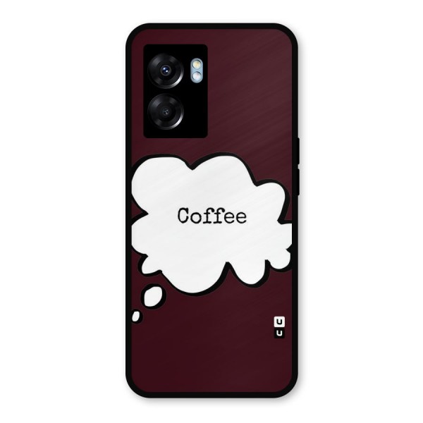 Coffee Bubble Metal Back Case for Realme Narzo 50 5G
