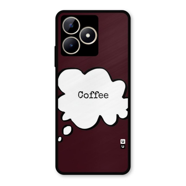 Coffee Bubble Metal Back Case for Realme Narzo N53