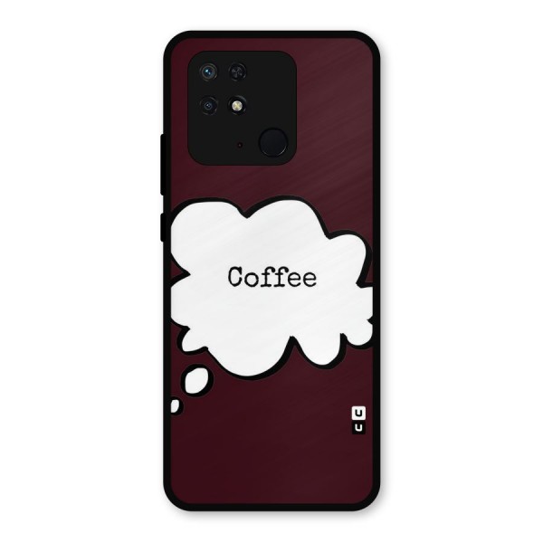 Coffee Bubble Metal Back Case for Redmi 10 Power