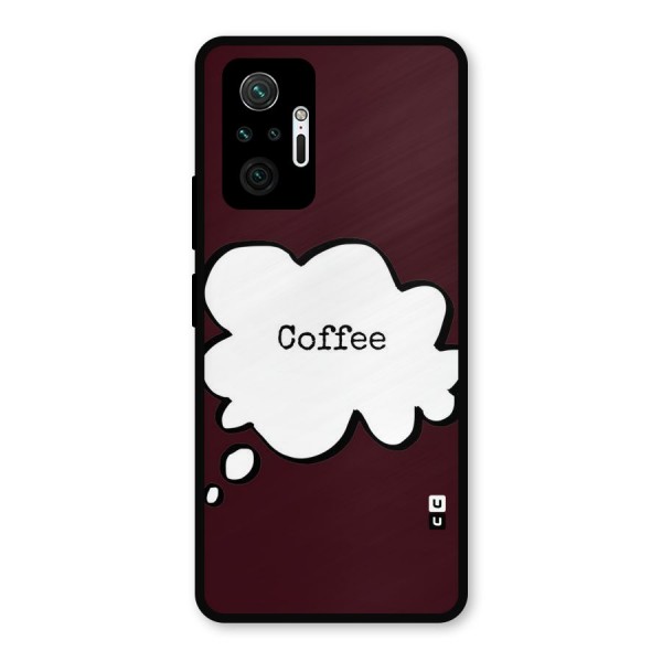Coffee Bubble Metal Back Case for Redmi Note 10 Pro Max