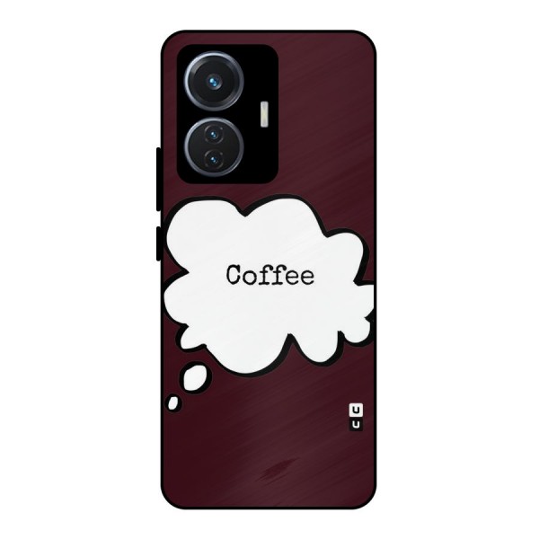 Coffee Bubble Metal Back Case for iQOO Z6 44W