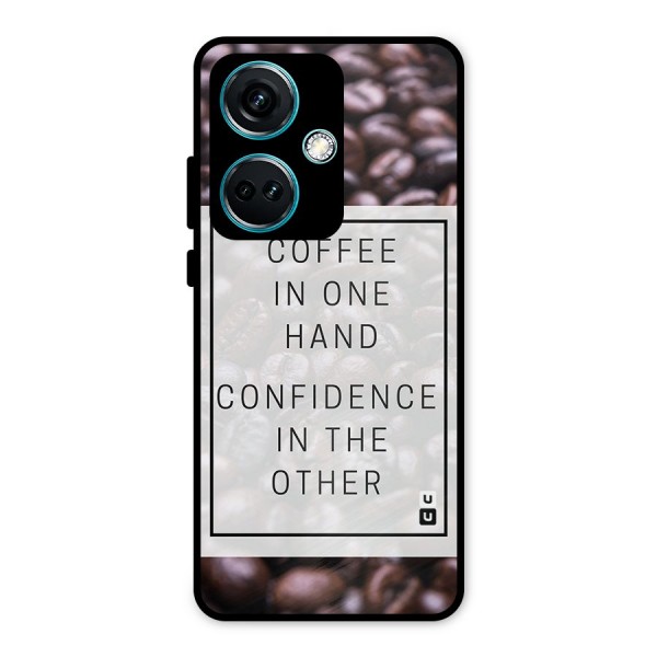 Coffee Confidence Quote Metal Back Case for OnePlus Nord CE 3 5G