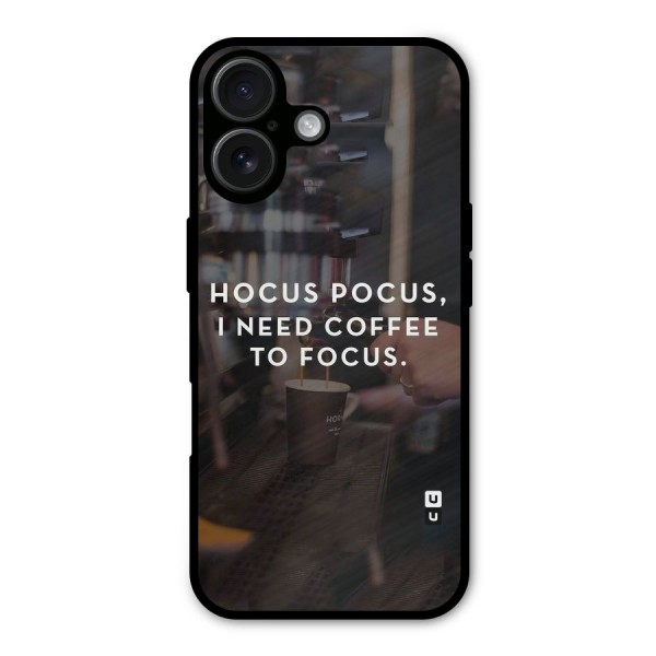 Coffee Focus Metal Back Case for iPhone 16