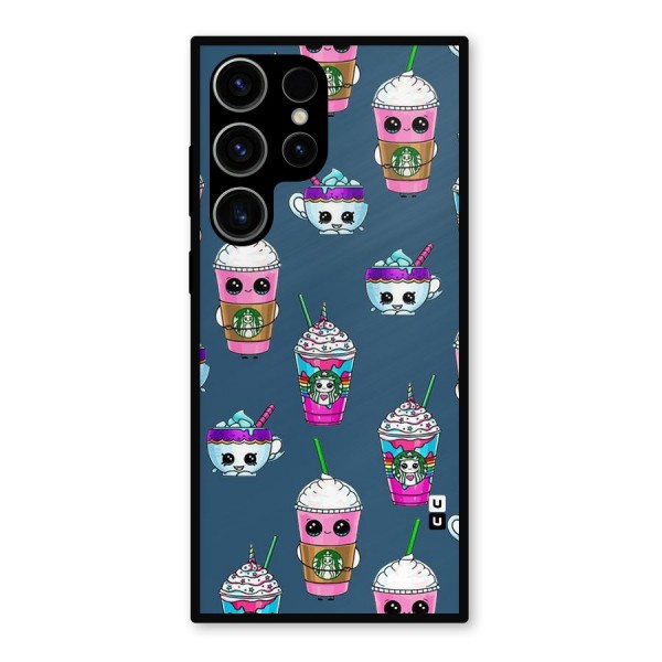 Coffee Mugs Metal Back Case for Galaxy S23 Ultra