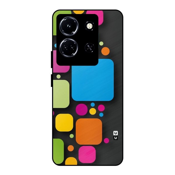 Color Boxes Abstract Metal Back Case for Infinix Note 30 5G