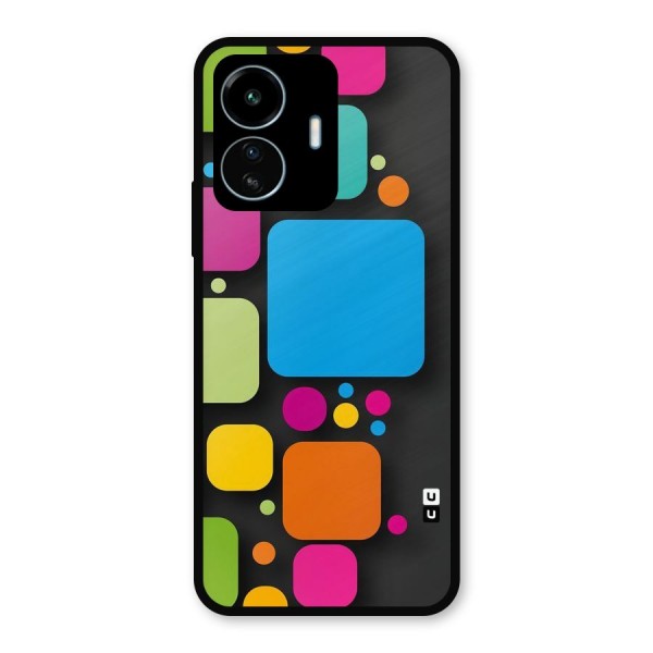 Color Boxes Abstract Metal Back Case for vivo iQOO Z6 Lite 5G