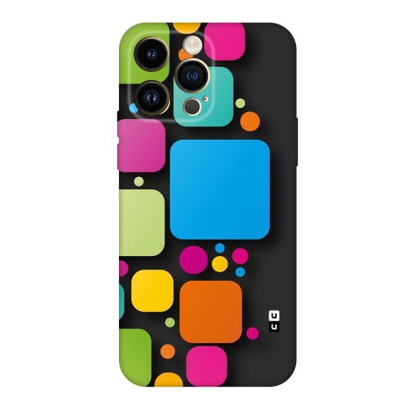Color Boxes Abstract Original Polycarbonate Back Case for iPhone 14 Pro Max