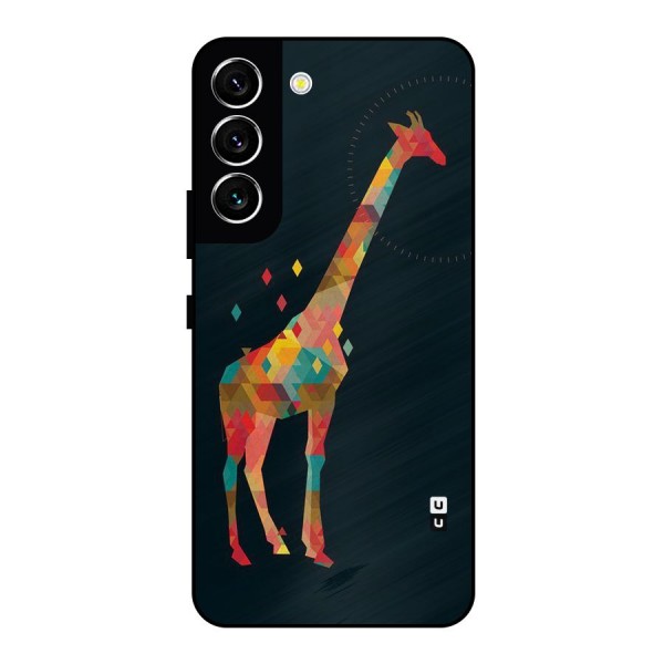 Colored Giraffe Metal Back Case for Galaxy S22 5G