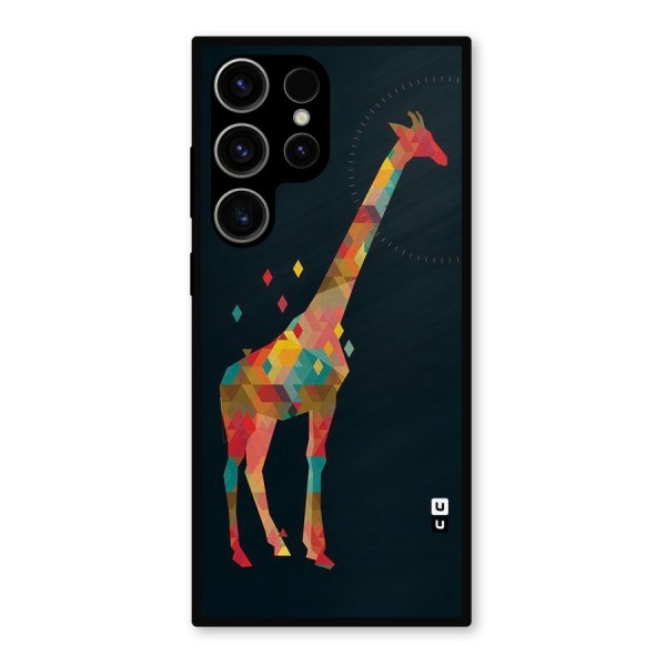 Colored Giraffe Metal Back Case for Galaxy S23 Ultra