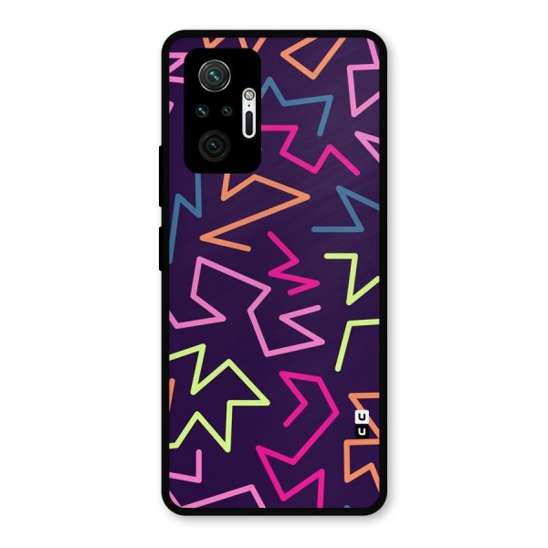 Colored Lines Metal Back Case for Redmi Note 10 Pro Max