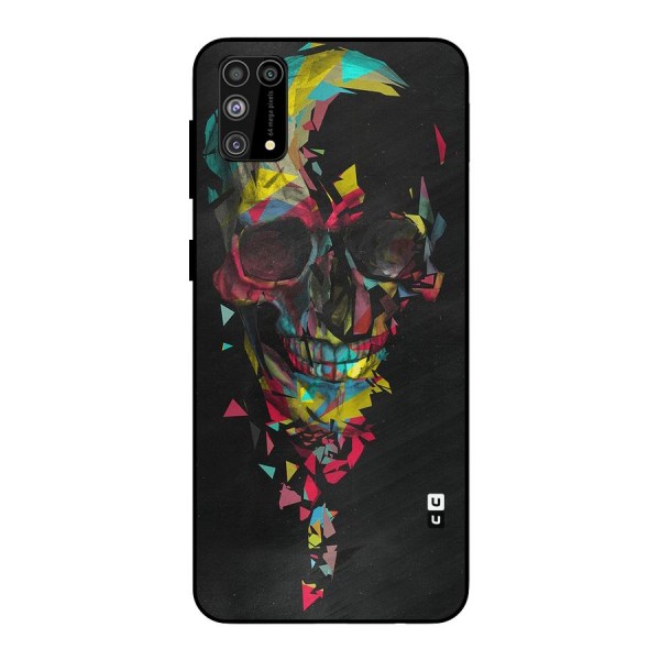 Colored Skull Shred Metal Back Case for Galaxy M31