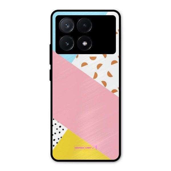 Colorful Abstract Metal Back Case for Poco X6 Pro
