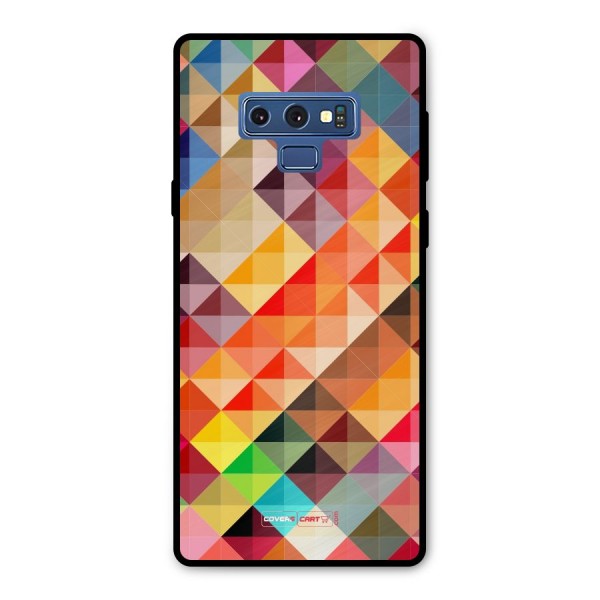 Colorful Cubes Metal Back Case for Galaxy Note 9