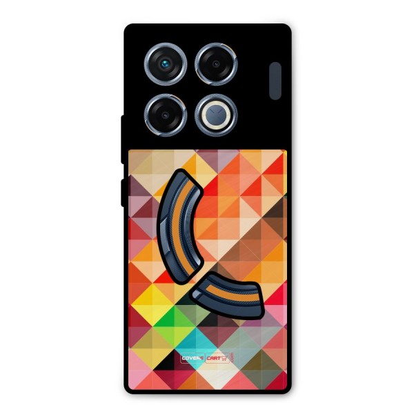 Colorful Cubes Metal Back Case for Infinix GT 20 Pro