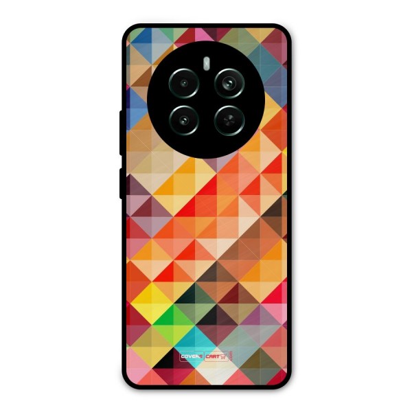 Colorful Cubes Metal Back Case for Realme 12 Pro Plus