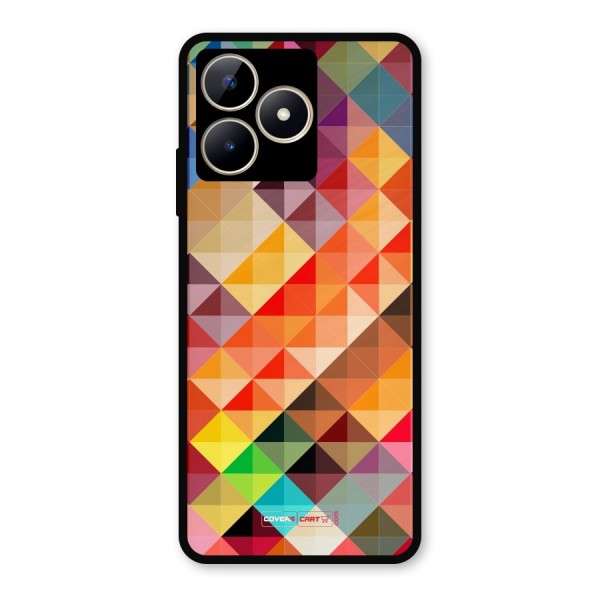 Colorful Cubes Metal Back Case for Realme C53