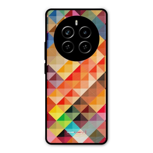 Colorful Cubes Metal Back Case for Realme P1 Pro