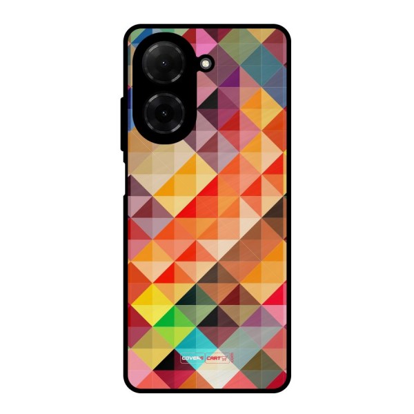 Colorful Cubes Metal Back Case for Redmi A5 4G