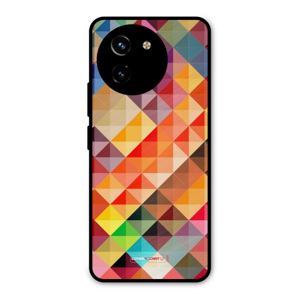 Colorful Cubes Metal Back Case for Vivo T3x