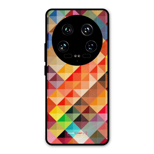 Colorful Cubes Metal Back Case for Xiaomi 14 Ultra