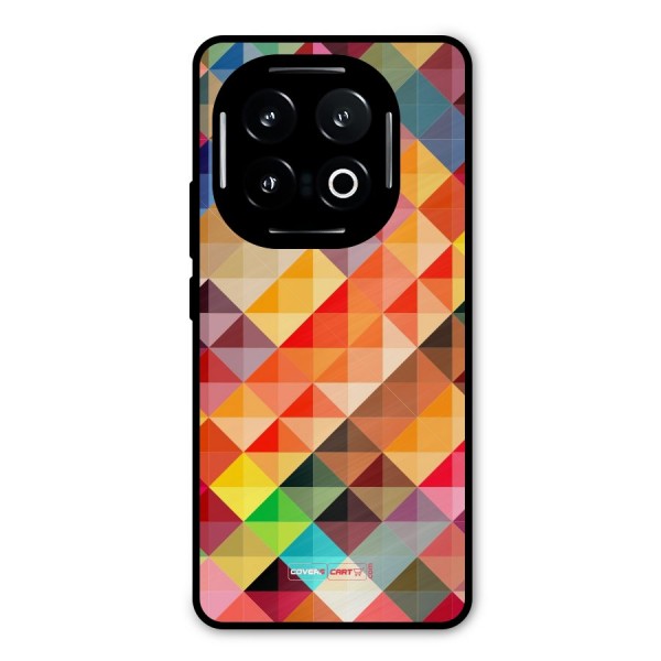Colorful Cubes Metal Back Case for iQOO 13