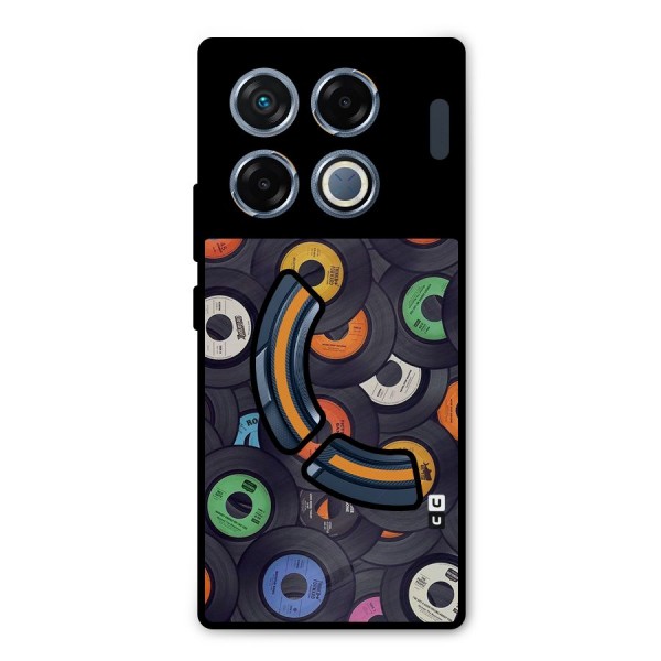 Colorful Disks Metal Back Case for Infinix GT 20 Pro