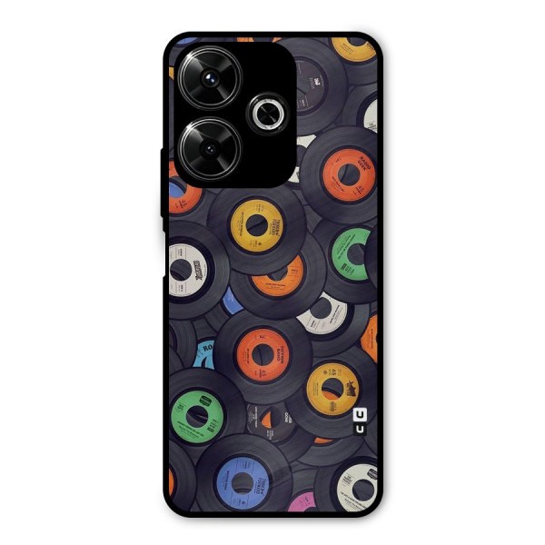 Colorful Disks Metal Back Case for Poco M6 Plus