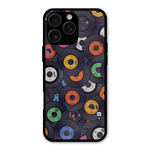 Colorful Disks Metal Back Case for iPhone 16 Pro Max