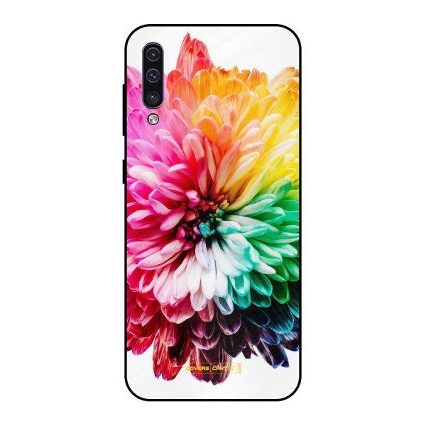Colorful Flower Metal Back Case for Galaxy A50