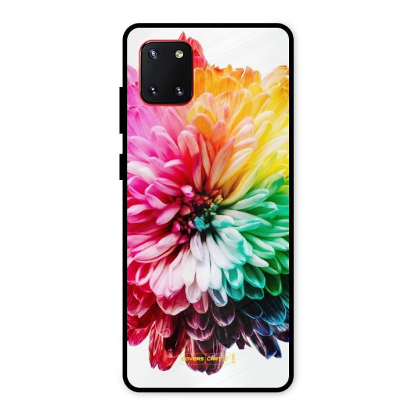 Colorful Flower Metal Back Case for Galaxy Note 10 Lite