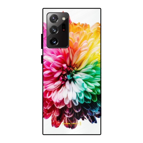 Colorful Flower Metal Back Case for Galaxy Note 20 Ultra