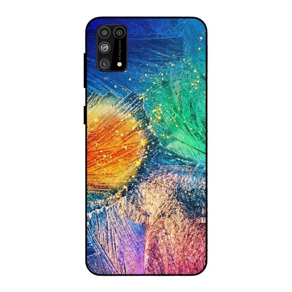 Colorful Leafs Vibrant Metal Back Case for Galaxy F41