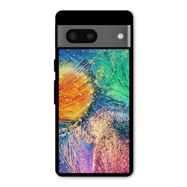 Colorful Leafs Vibrant Metal Back Case for Google Pixel 7