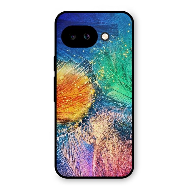 Colorful Leafs Vibrant Metal Back Case for Google Pixel 9a